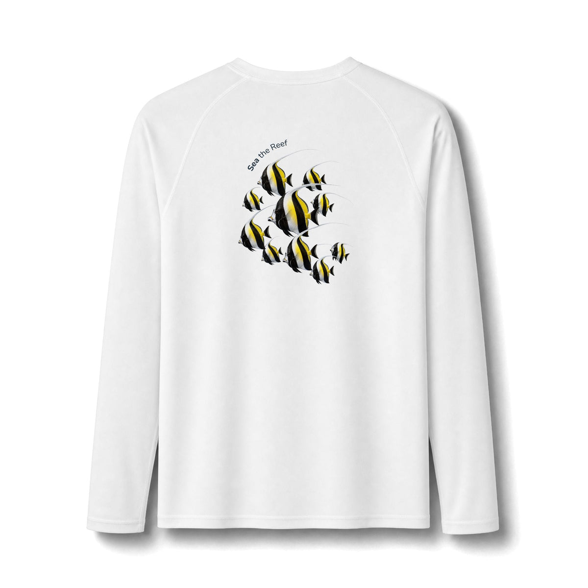 Moorish Idol Long Sleeve Rashguard – UPF 50 Swim Shirt
