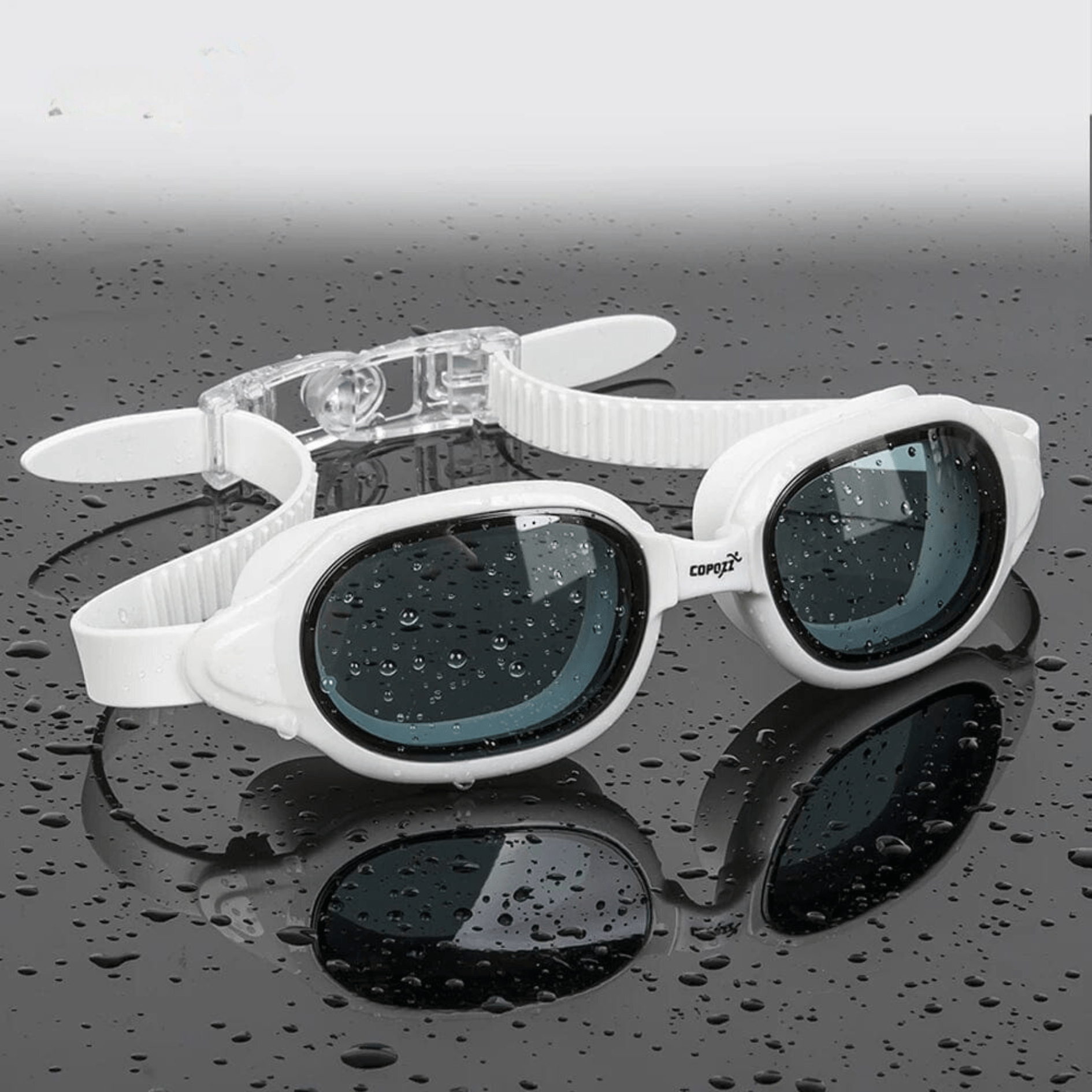 COPOZZ Swimming Goggles Myopia 0 -1.5 to -7 Men Women Anti fog UV Protecion Waterproof Swimming Glasses Diopter Swim Eyewear