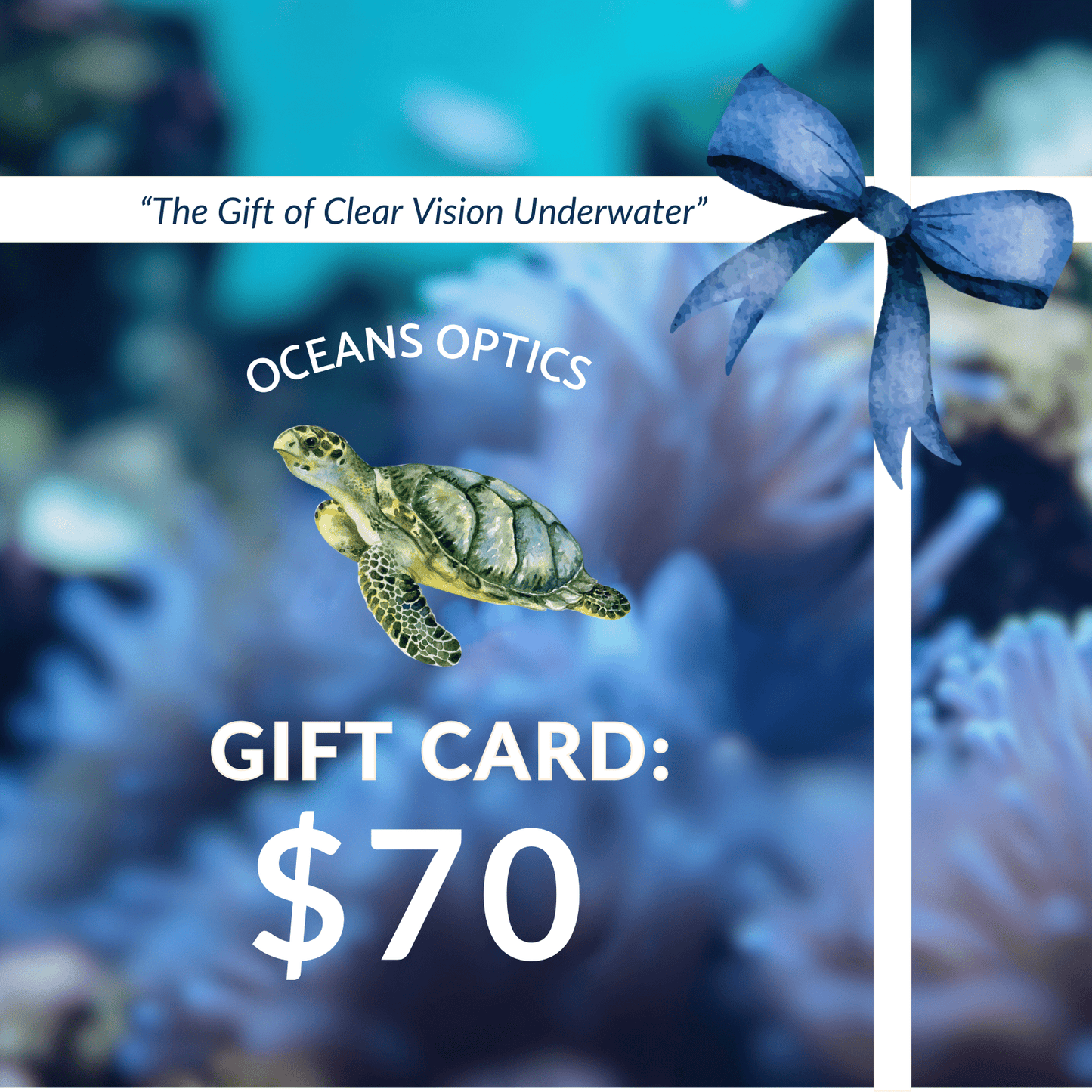 Gift Card $70.00 Oceans Optics Gift Card Oceans Optics Gift Card