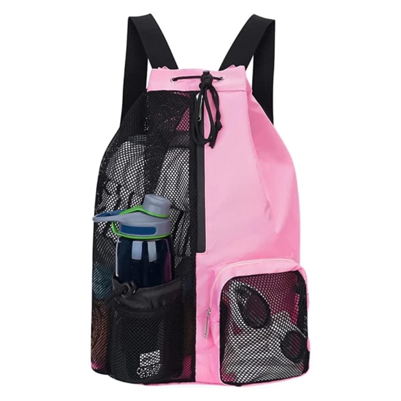 Mesh Bag for snorkel and scuba diving Drawstring Swim Gym Waterproof bag Backpack Separated Waterproof Dry Compartments Bag Swimming bag