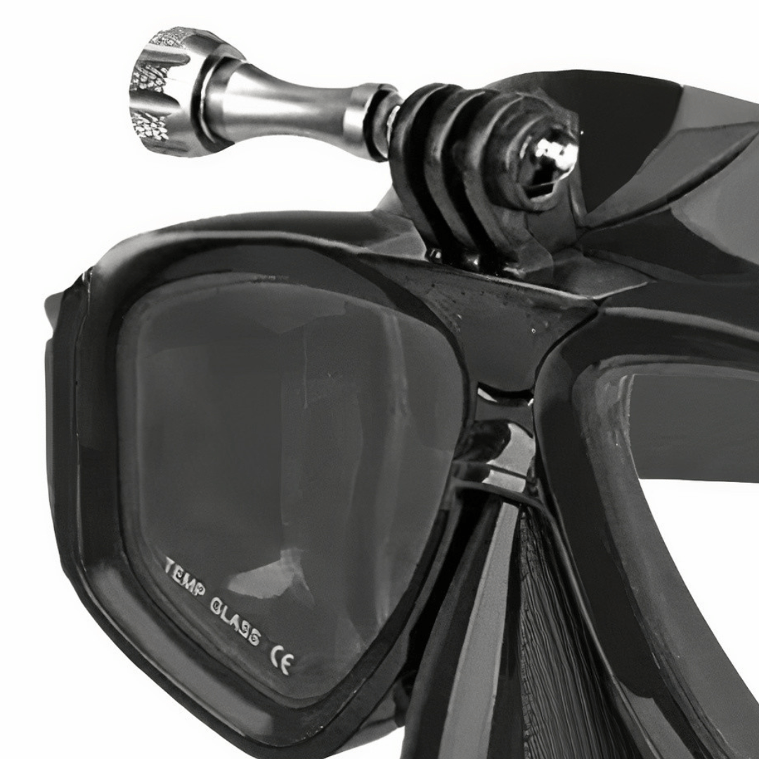 Prescription dive mask RX Action Hero: Snorkeling/Scuba Mask with Camera mount