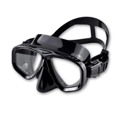 Prescription mask and snorkel set -1.00 / All Black The RX Obsidion Prescription mask for Scuba & Snorkeling