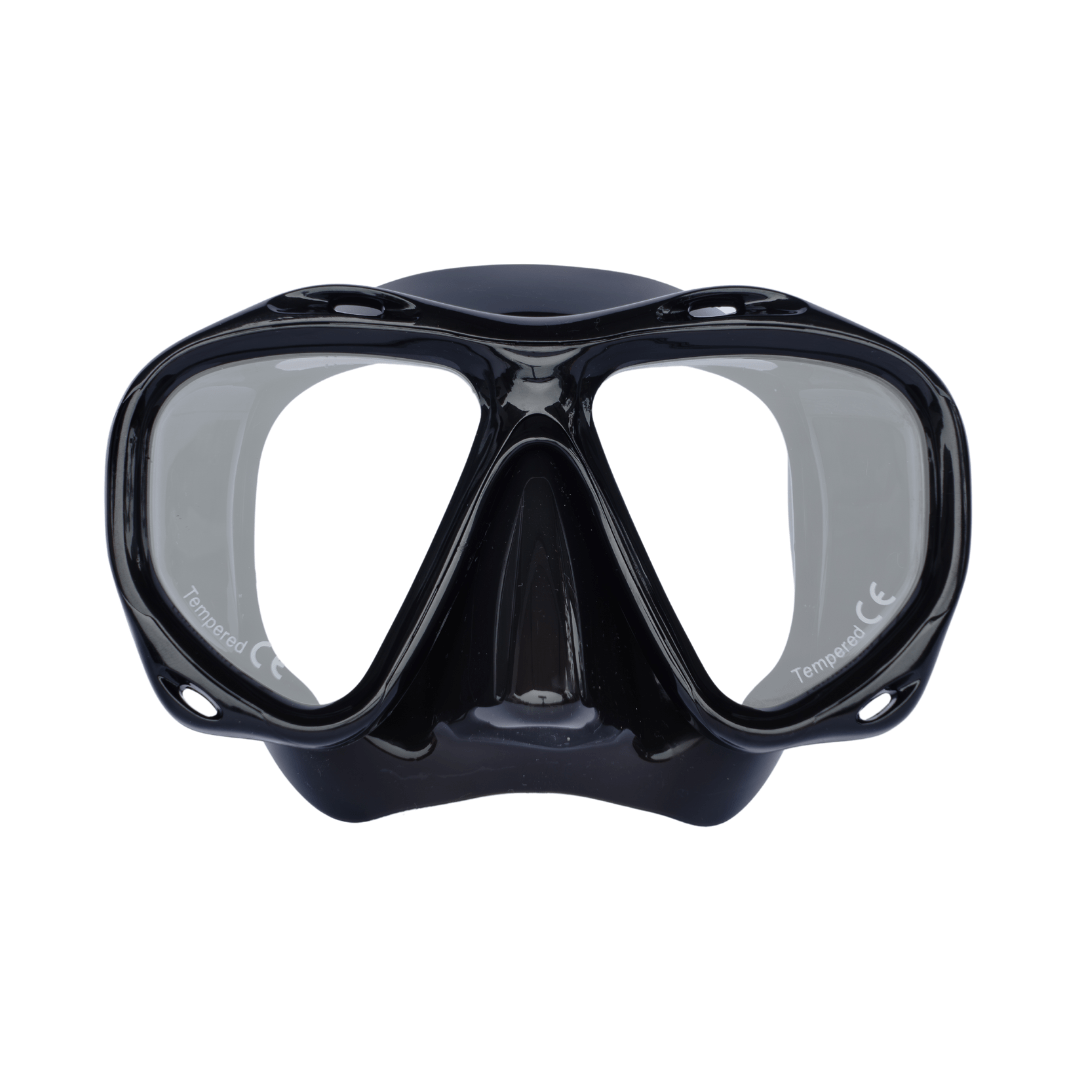 prescription snorkelling mask +2.0 for both eyes / Black RX Mako Farsighted Corrective Scuba Diving Mask Midnight Mako- Jet black: Diving Mask with Prescription