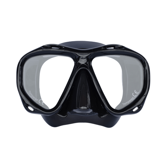 prescription snorkelling mask +2.0  for both eyes / Black RX Mako Farsighted Corrective Scuba Diving Mask Midnight Mako- Jet black: Diving Mask with Prescription