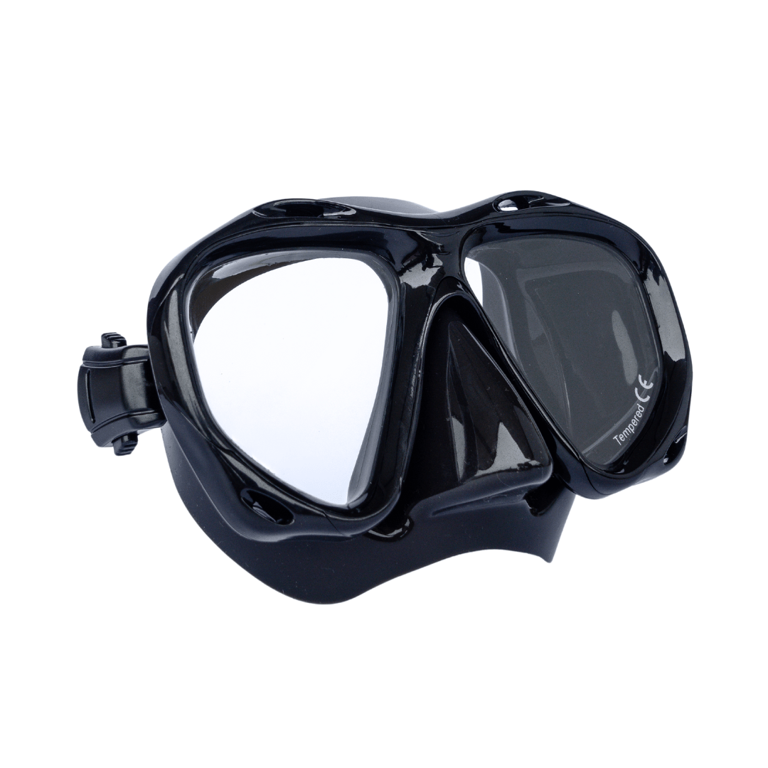 prescription snorkelling mask RX Mako Farsighted Corrective Scuba Diving Mask Midnight Mako- Jet black: Diving Mask with Prescription