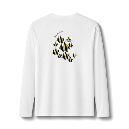Moorish Idol Long Sleeve Rashguard – UPF 50 Swim Shirt