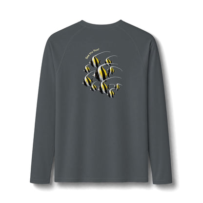 Moorish Idol Long Sleeve Rashguard – UPF 50 Swim Shirt