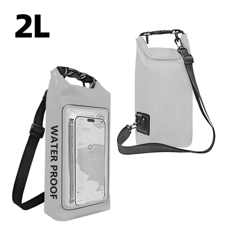 Gray 2L Dry Bag Touch Screen Waterproof Bags