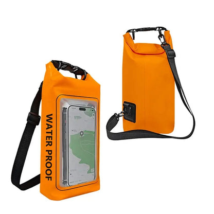 Orange 2L Dry Bag Touch Screen Waterproof Bags