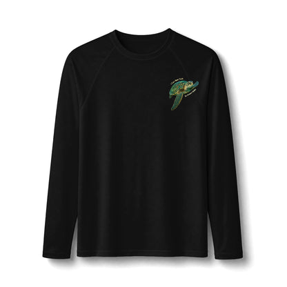 Sea Turtle Long Sleeve Rashguard – UPF 50 Swim Shirt