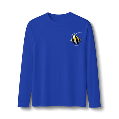 Moorish Idol Long Sleeve Rashguard – UPF 50 Swim Shirt