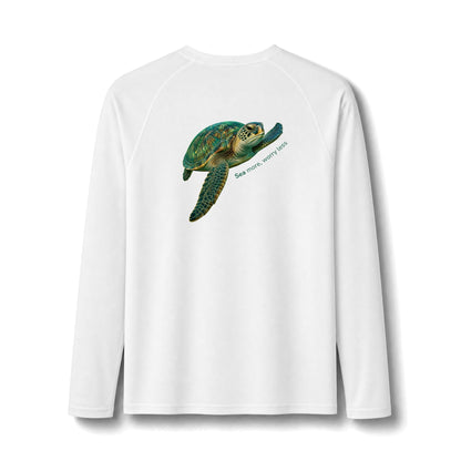 Sea Turtle Long Sleeve Rashguard – UPF 50 Swim Shirt