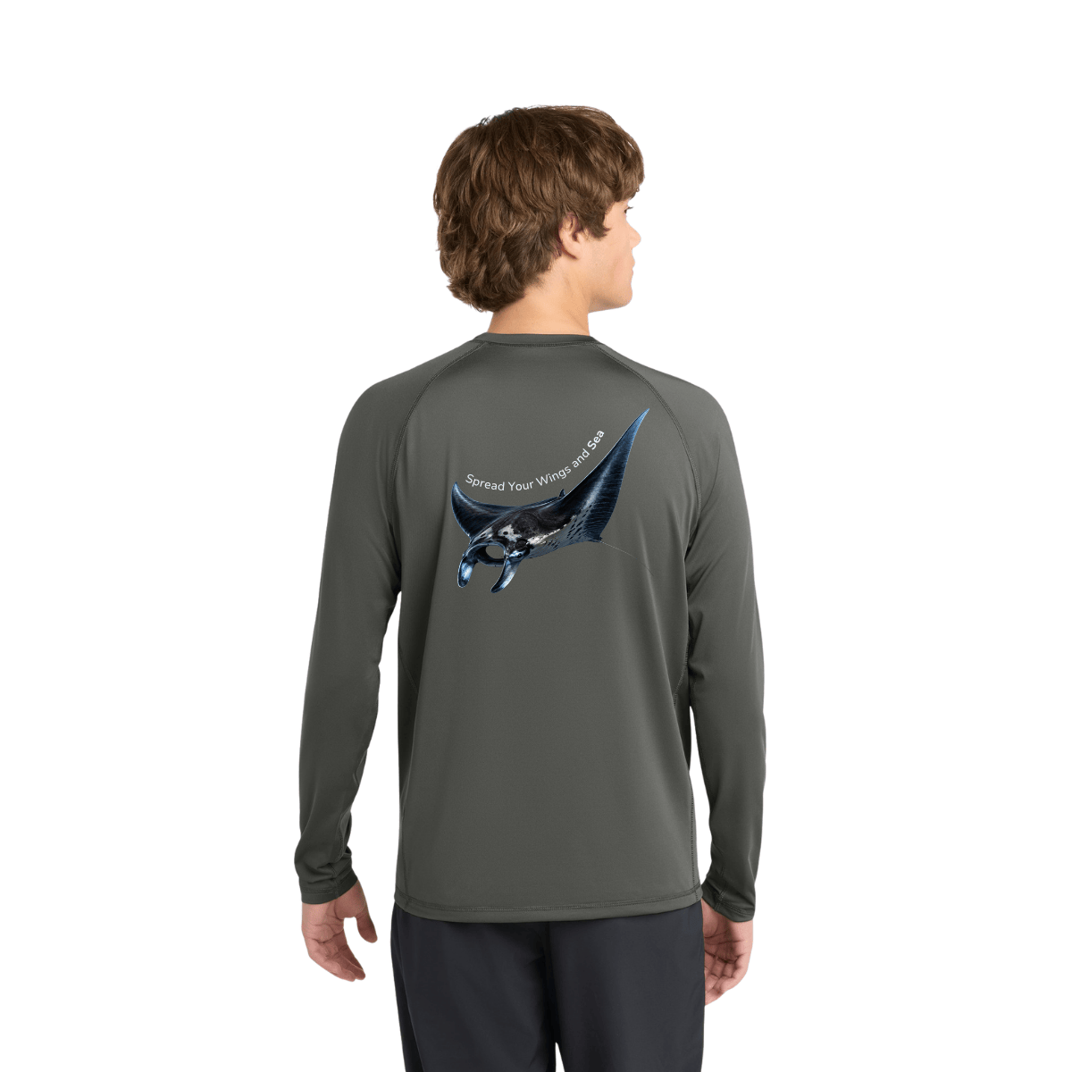 Manta Ray Long Sleeve Rashguard – UPF 50 Swim Shirt