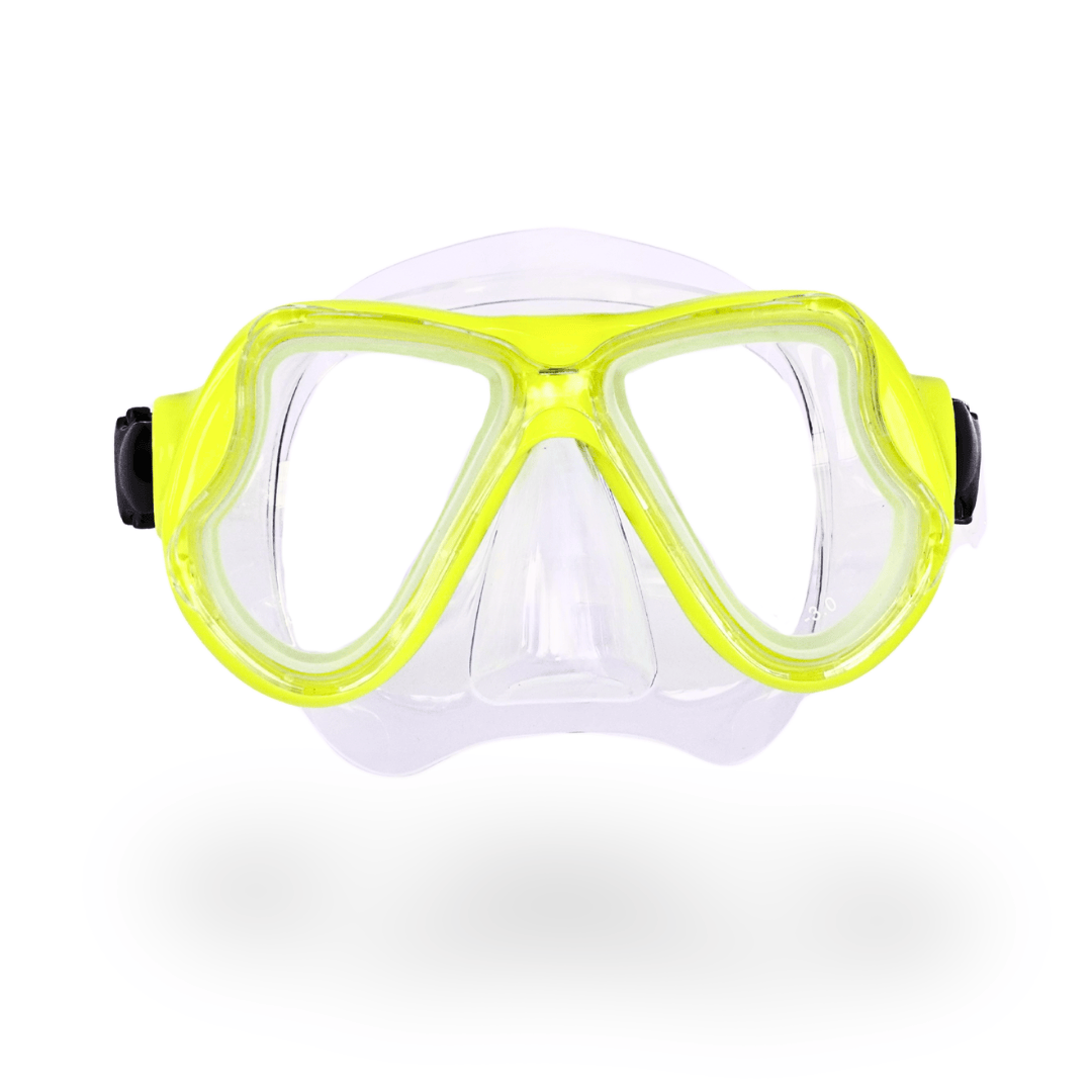 Prescription dive mask Yellow/Clear The Rx Titan Prescription Snorkel and Scuba Diving Corrective Mask The Rx Titan Prescription Snorkel and Scuba Diving Corrective Mask