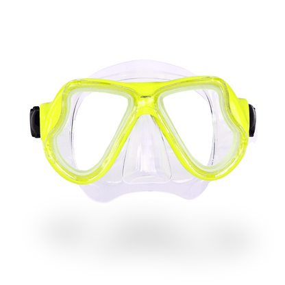 Prescription dive mask Yellow/Clear The Rx Titan Prescription Snorkel and Scuba Diving Corrective Mask The Rx Titan Prescription Snorkel and Scuba Diving Corrective Mask