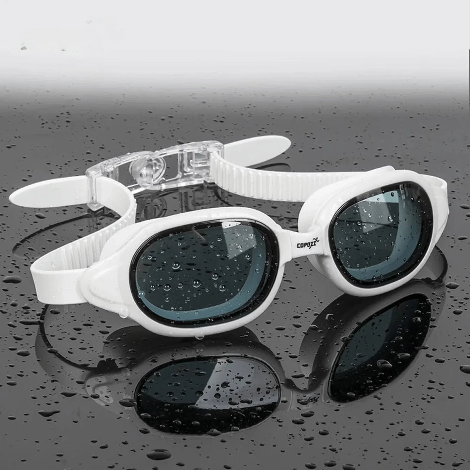 COPOZZ Swimming Goggles Myopia 0 -1.5 to -7 Men Women Anti fog UV Protecion Waterproof Swimming Glasses Diopter Swim Eyewear