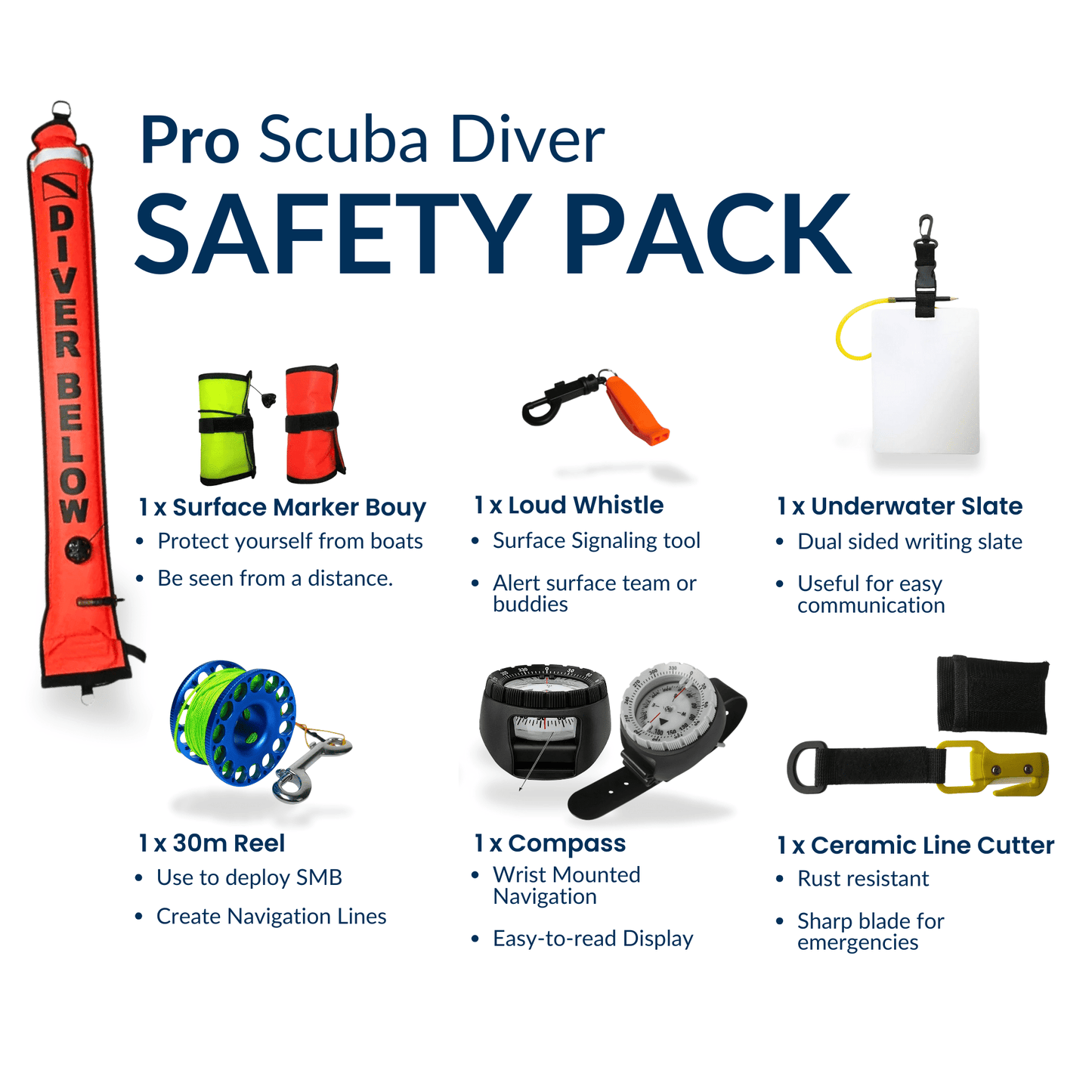 DM PRO Safety Pack PRO Scuba Diver Safey Pack PRO Scuba Diver Safey Pack