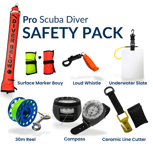 DM PRO Safety Pack Yellow / Black/Green Line / Yellow PRO Scuba Diver Safey Pack PRO Scuba Diver Safey Pack