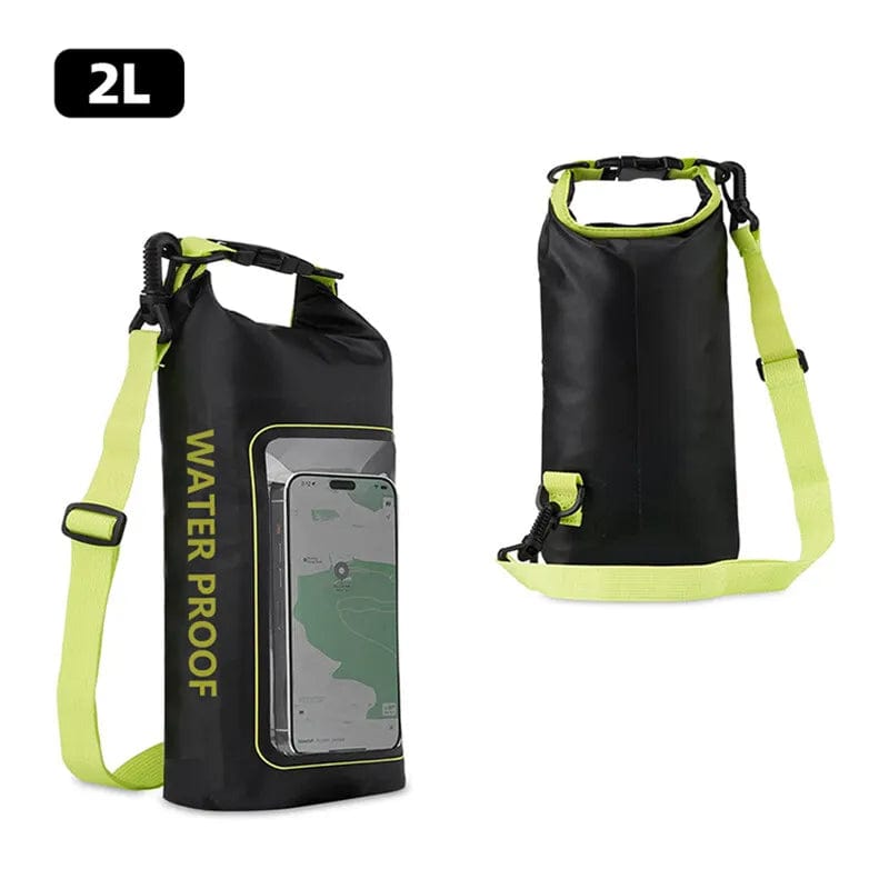 Dry bag Black Green 2L Dry Bag Touch Screen Waterproof Bags