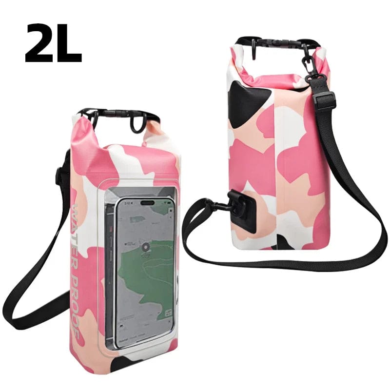 Dry bag Camo Pink 2L Dry Bag Touch Screen Waterproof Bags