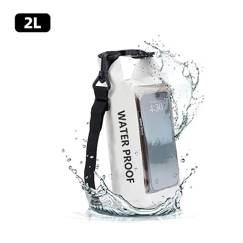 Dry bag White 2L Dry Bag Touch Screen Waterproof Bags