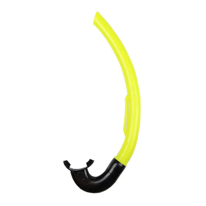 Yellow Dry Snorkel Full Wet Breathing Tube for Adults Facing Forward Scuba Diving