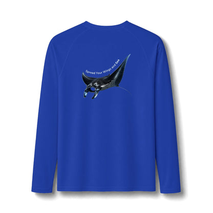 Long-sleeve Manta Ray Long Sleeve Rashguard – UPF 50 Swim Shirt Manta Ray Long Sleeve Rashguard – UPF 50 Swim Shirt