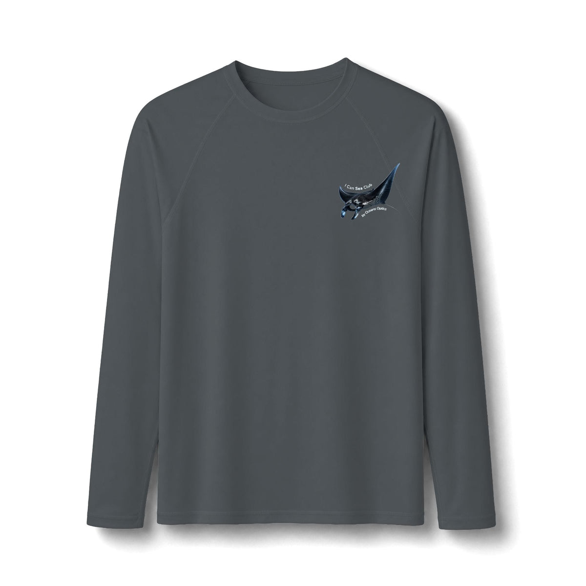 Long-sleeve M / Grey Manta Ray Long Sleeve Rashguard – UPF 50 Swim Shirt Manta Ray Long Sleeve Rashguard – UPF 50 Swim Shirt