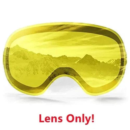 Yellow Lenses Only Lynx Ski Goggles for Glasses Lenses replacements