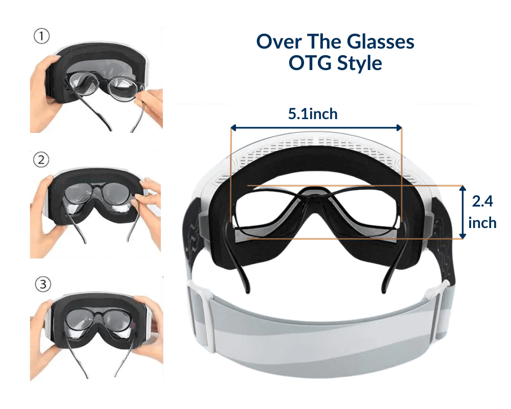 Lynx Ski Goggles for Glasses OTG Design