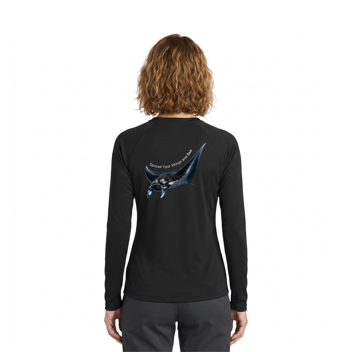 Manta Ray Long Sleeve Rashguard – UPF 50 Swim Shirt