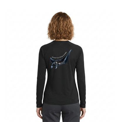Manta Ray Long Sleeve Rashguard – UPF 50 Swim Shirt