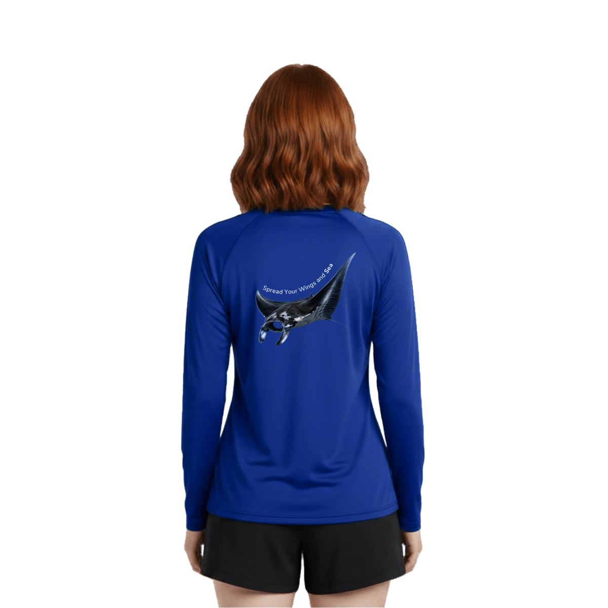 Manta Ray Long Sleeve Rashguard – UPF 50 Swim Shirt