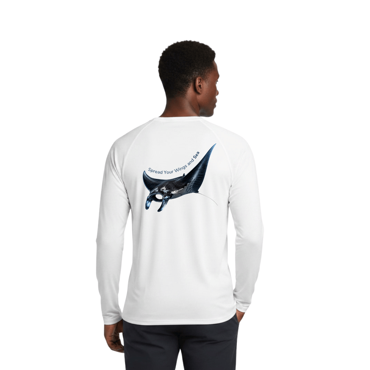 Manta Ray Long Sleeve Rashguard – UPF 50 Swim Shirt