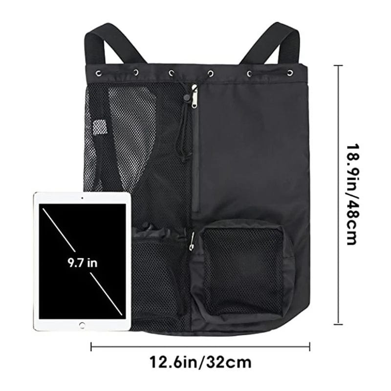Mesh Bag Drawstring Swim Gym Waterproof bag Backpack Separated Waterproof Dry Compartments Bag Swimming bag