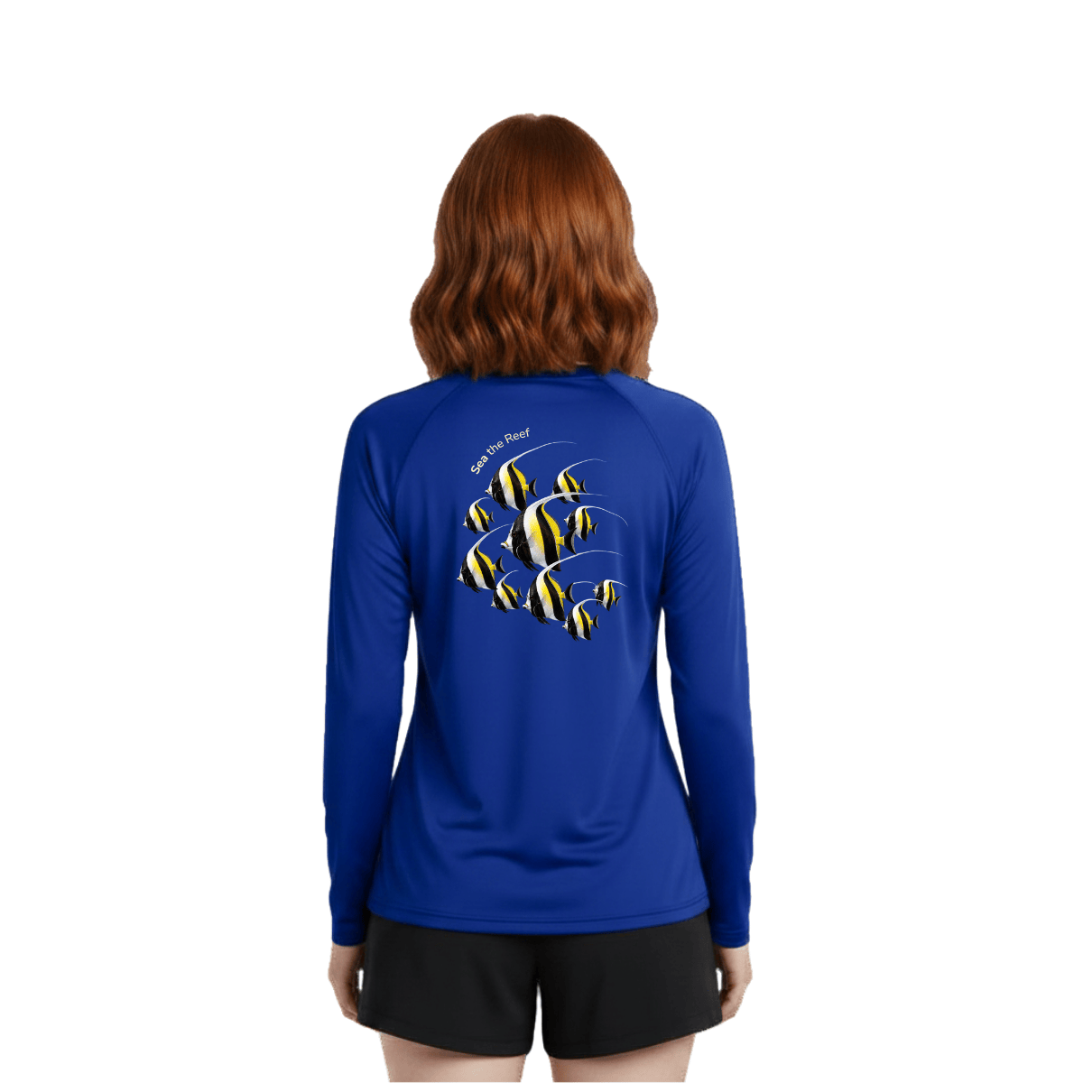 Moorish Idol Long Sleeve Rashguard – UPF 50 Swim Shirt