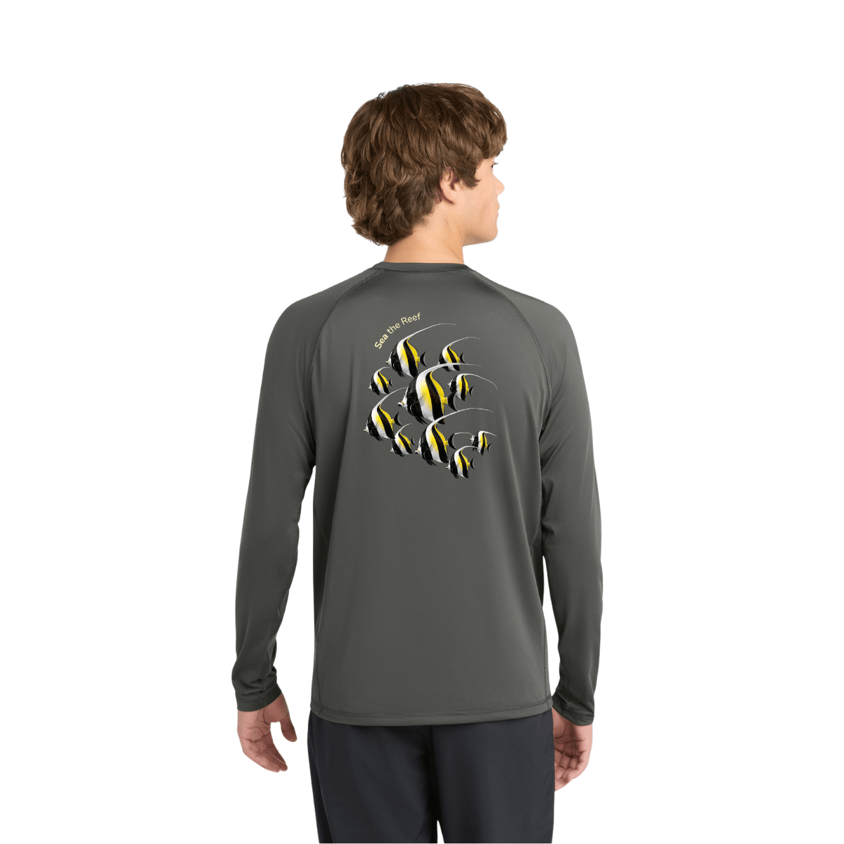 Moorish Idol Long Sleeve Rashguard – UPF 50 Swim Shirt
