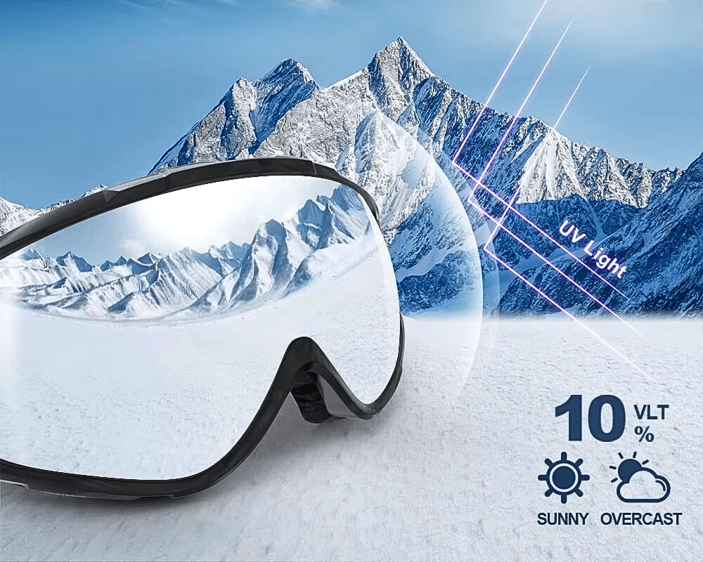 OTG Falcon Ski Goggles for Glasses with UV Protection Anti-fog