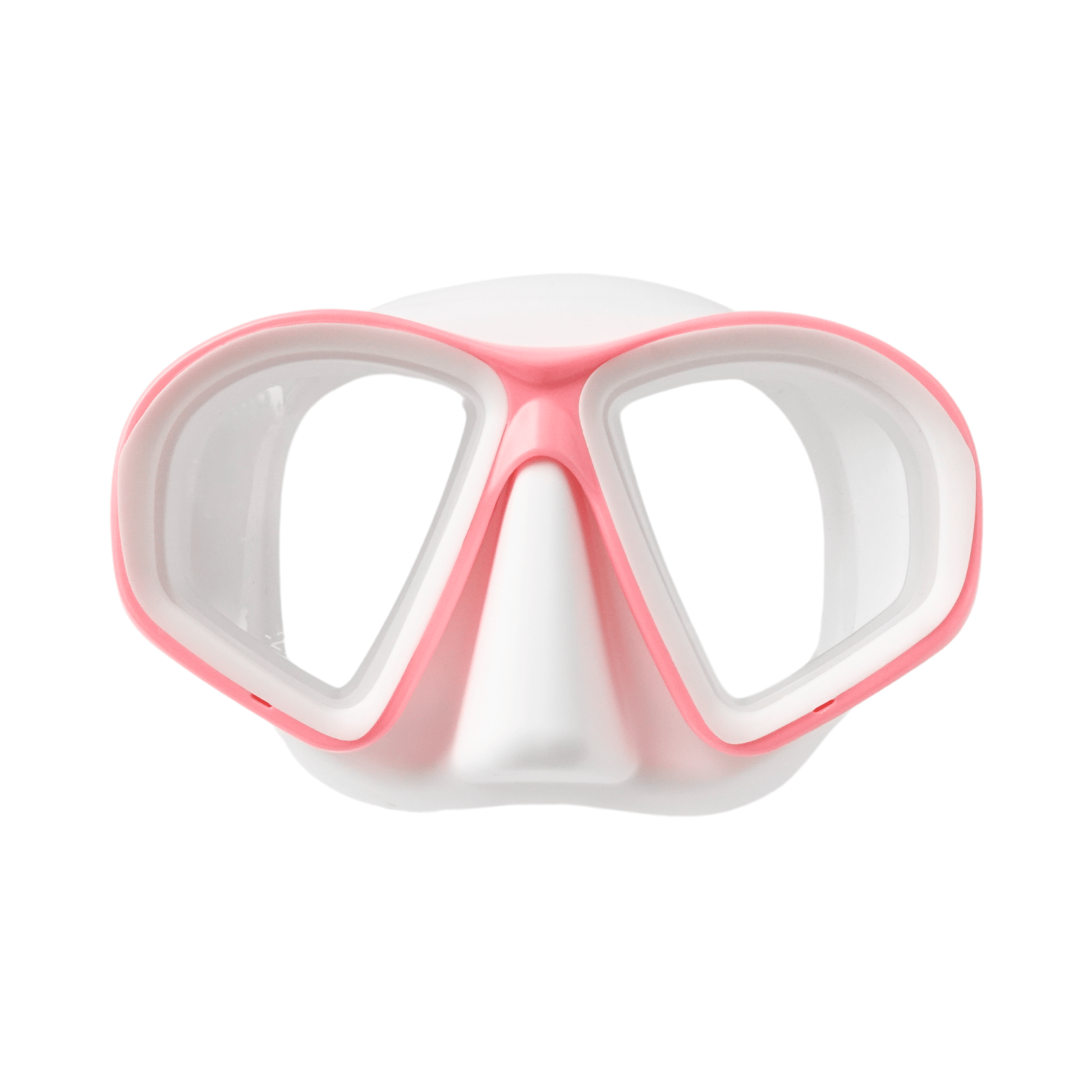 Prescription dive mask Pink/White / -1.5 Left & -1.5 Right NEW RX Rover Nearsighted Prescription Freediving Mask with Snorkel & Case