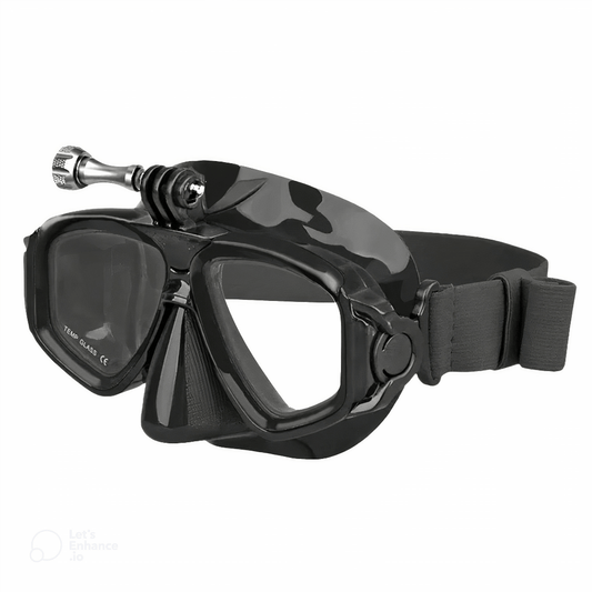 Prescription dive mask RX Action Hero: Snorkeling/Scuba Mask with Camera mount
