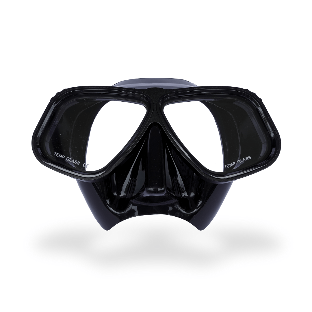 Prescription dive mask Black on Black RX Lumix Optical Dive Mask - Aluminum RX Lumix Optical Dive Mask - Aluminum