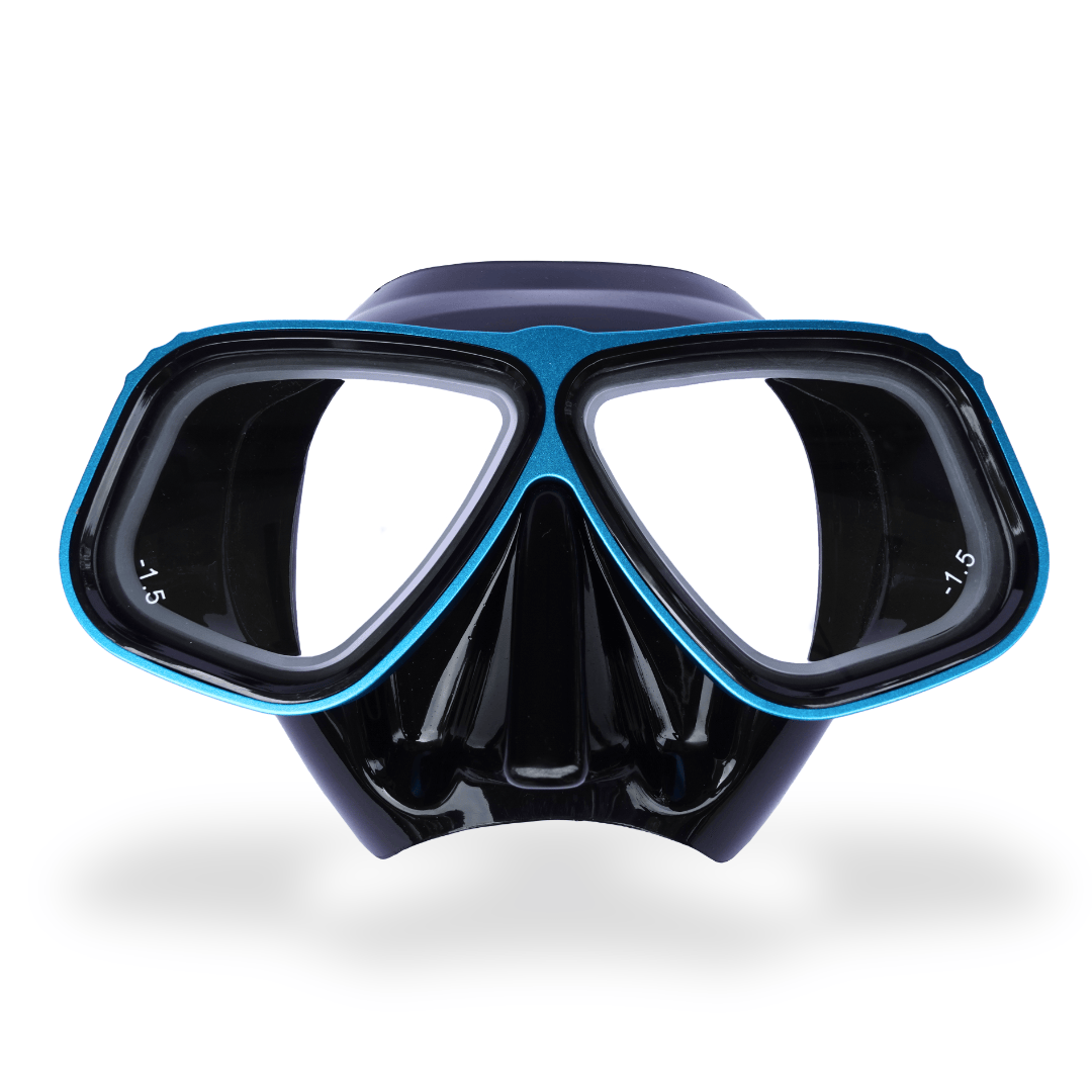 Prescription dive mask Blue/Black Rx Lumix Prescription Scuba Dive Mask Aluminum Rx Lumix Prescription Scuba Dive Mask Aluminum