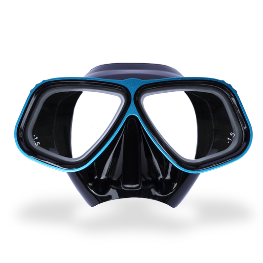 Prescription dive mask Blue/Black Rx Lumix Prescription Scuba Dive Mask Aluminum Rx Lumix Prescription Scuba Dive Mask Aluminum
