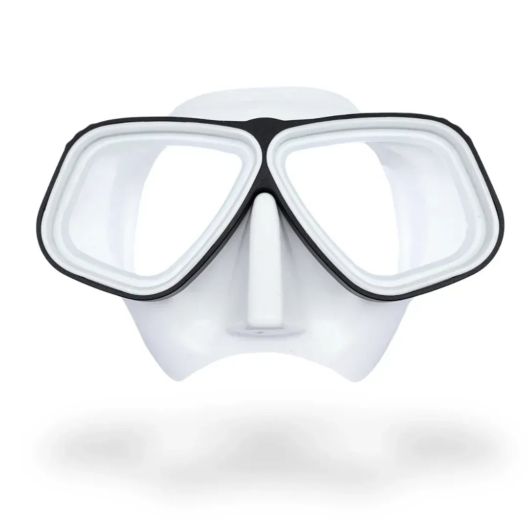 Prescription dive mask Black/White Rx Lumix Prescription Snorkel/Dive Mask - Aluminum - White Rx Lumix Prescription Snorkel/Dive Mask - Aluminum - White