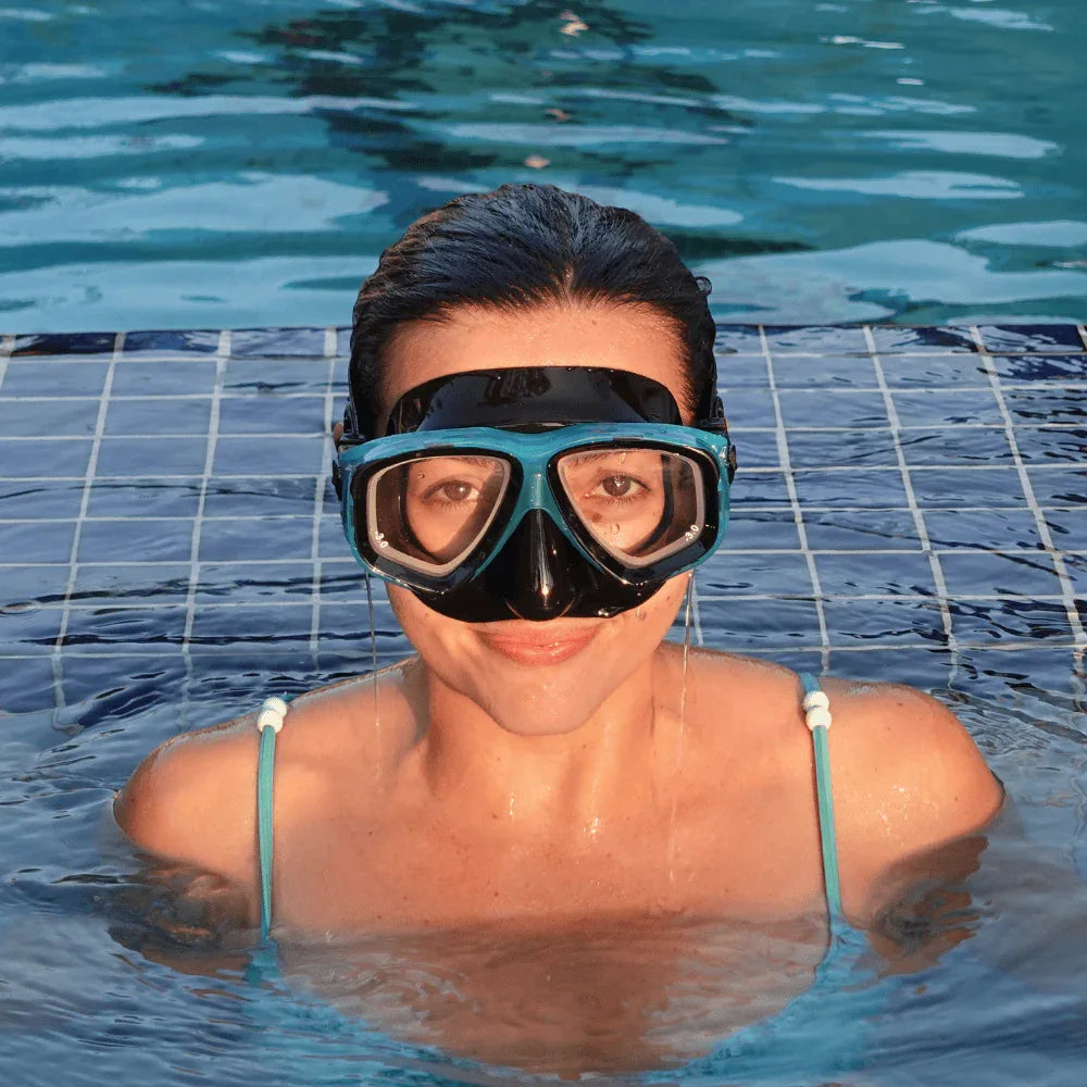Prescription dive mask Rx Obsidian Nearsighted Prescription Snorkel & Scuba Dive Mask Prescription Snorkel Mask | Black | Medium | Diopter -1.00 ~ -9.00
