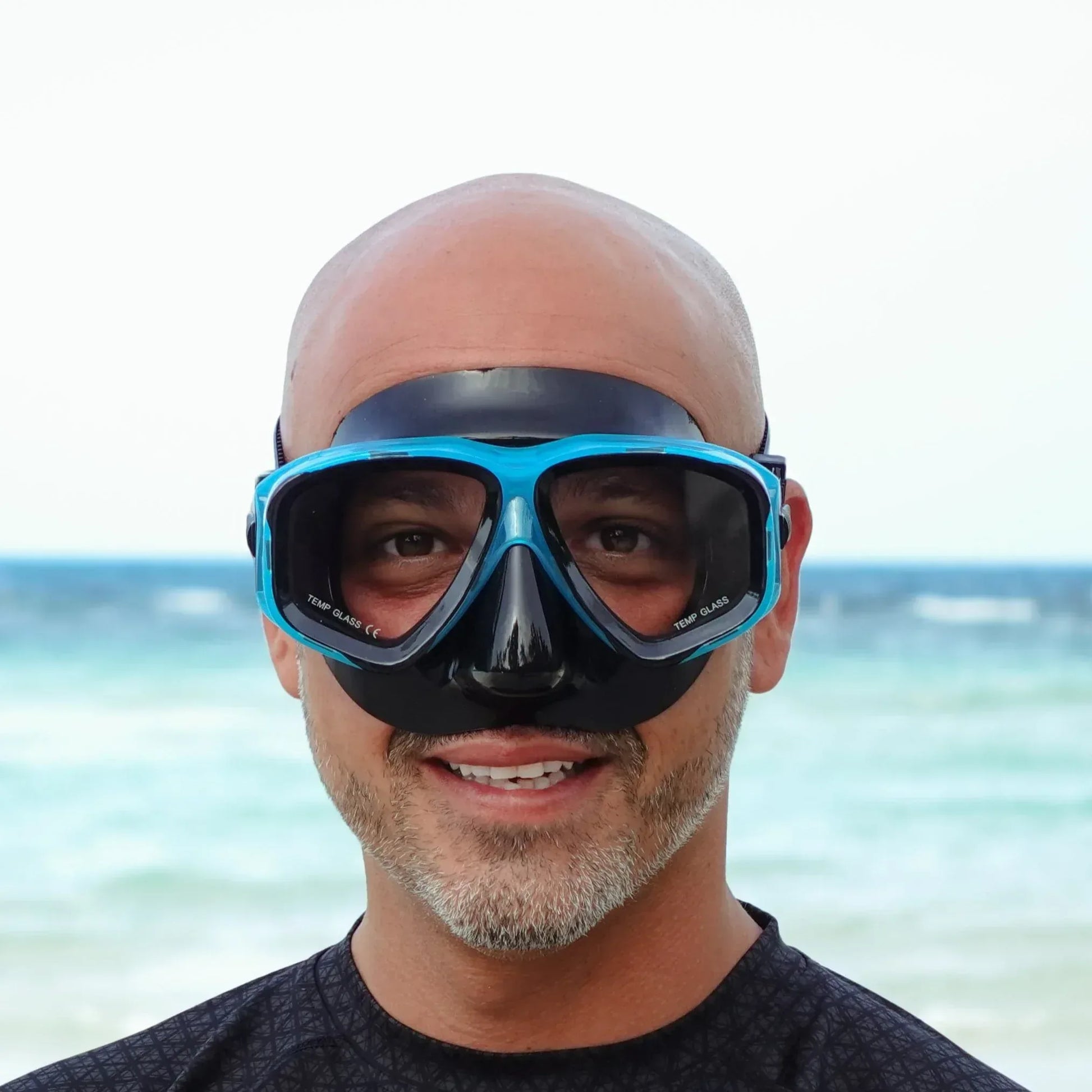 Farsighted Prescription Snorkel Mask | Black | Medium