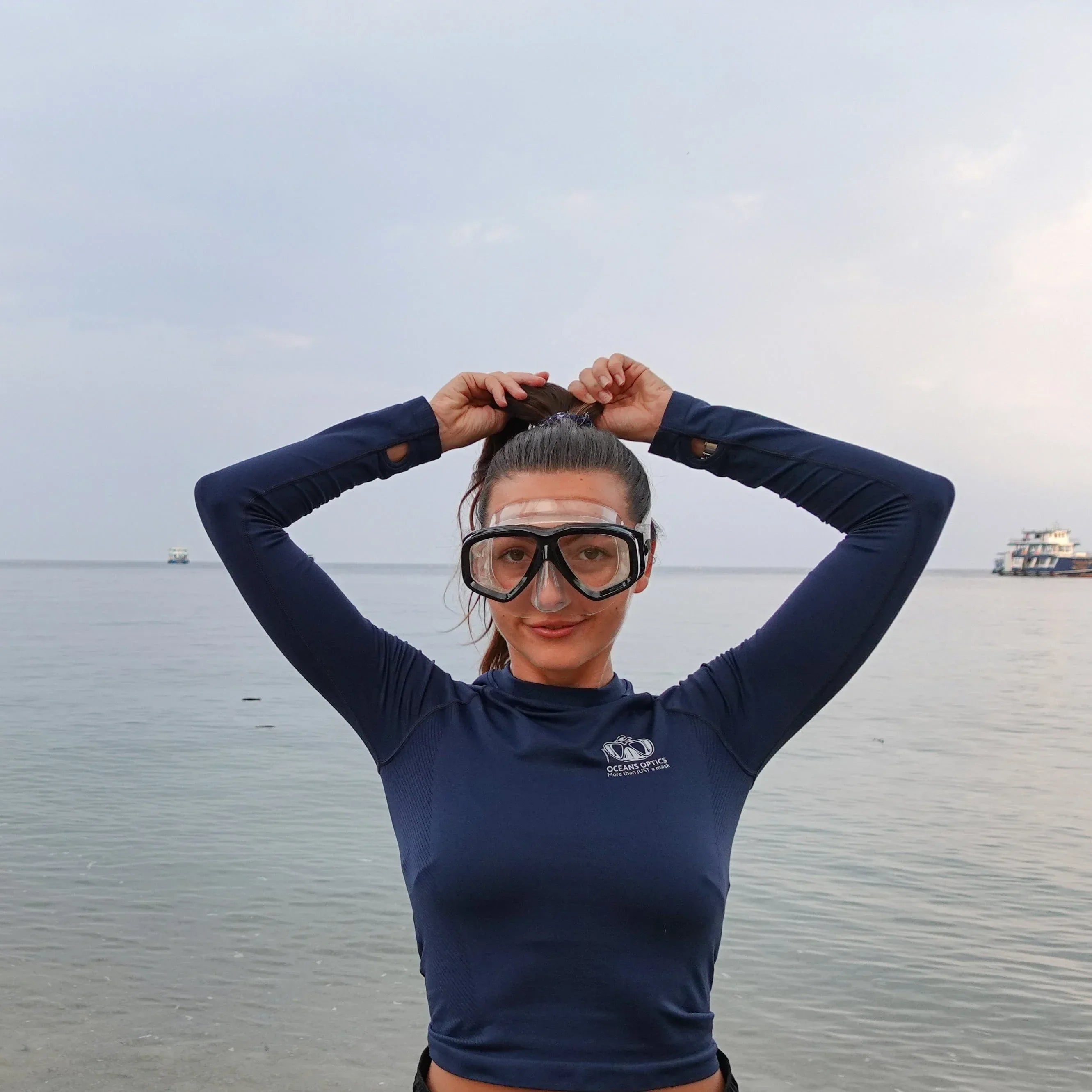 Prescription dive mask Rx Obsidian Prescriptionsnorkel Mask  | Clear | Medium | -1.00~-9.00 front view