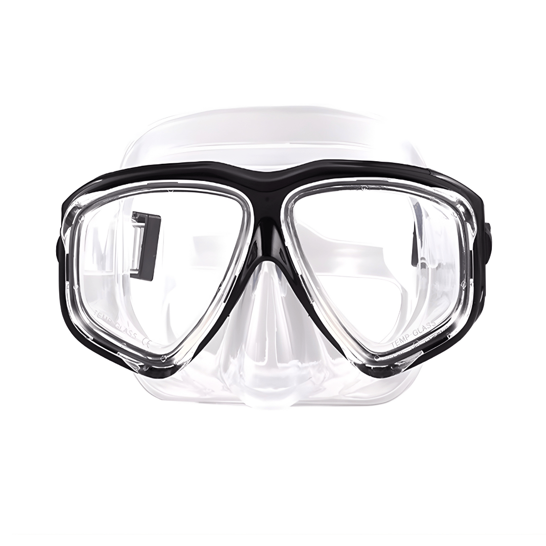 Prescription dive mask Black/Clear Rx Obsidian Prescription Diving Mask-Medium Prescription Dive Mask | Clear | Medium | -1.50~-8.00