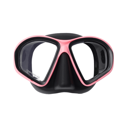 Prescription dive mask Pink/Black RX Rover Low volume Mask Nearsighted Prescription