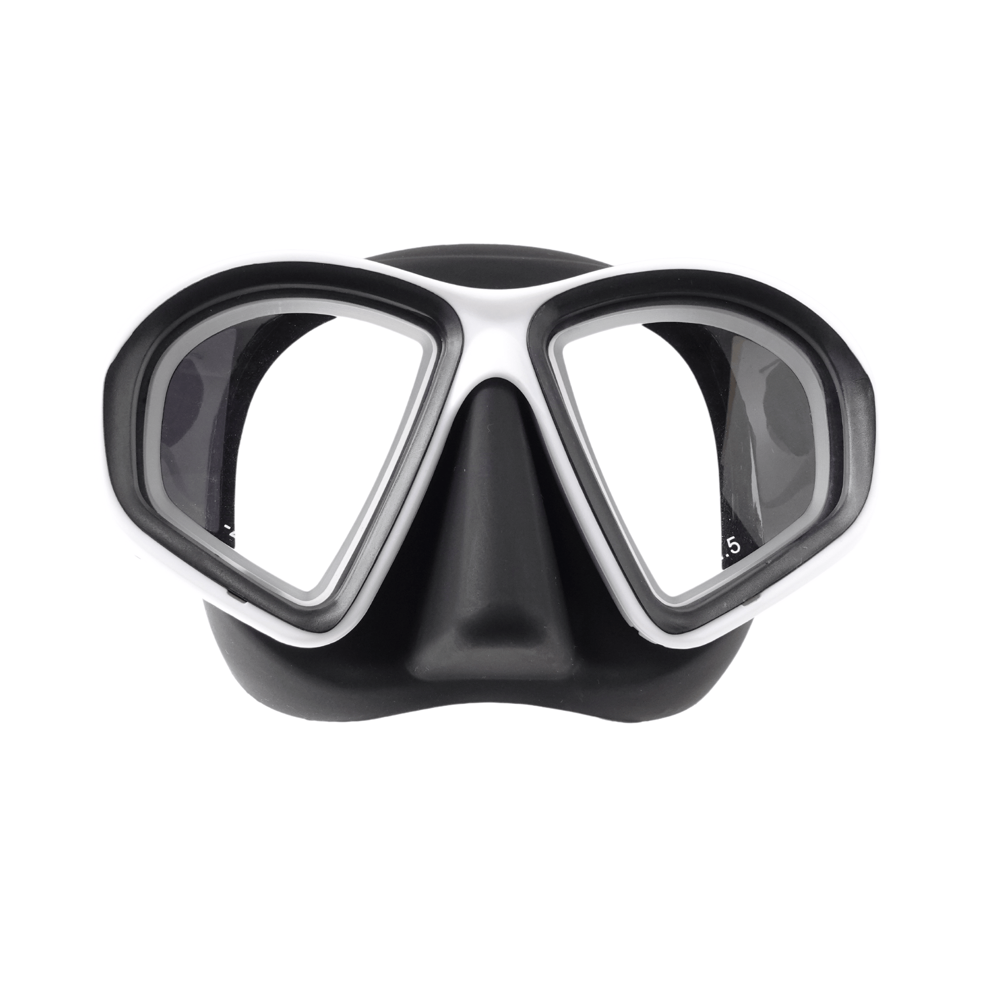 Prescription dive mask White/Black RX Rover Low volume Mask Nearsighted Prescription